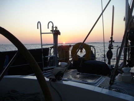 Dsc07342 Sun rise as we depart from I Formentera